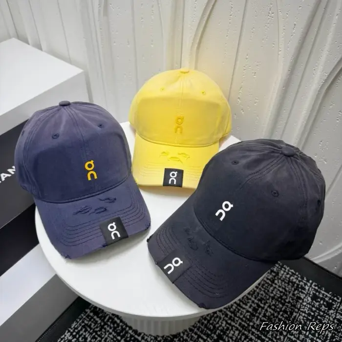 On Running Modern Minimalist Logo Distressed Caps In Multiple Colors