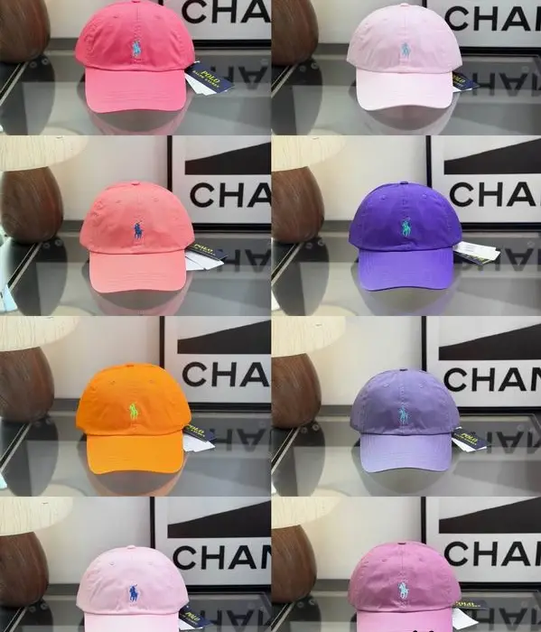 Polo Ralph Lauren Classic Fit Cotton Strap back Cap In Different Colors