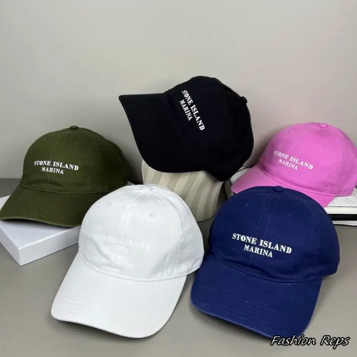 Stone Island Marina Embroidered Cotton Baseball Caps In Multiple Colors