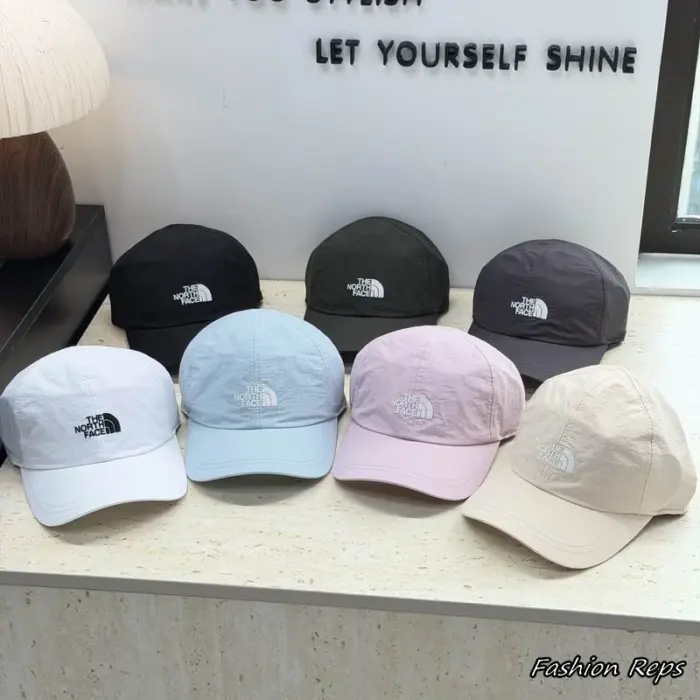 The North Face Horizon Lightweight Nylon Centered Logo Baseball Caps In Different Colors