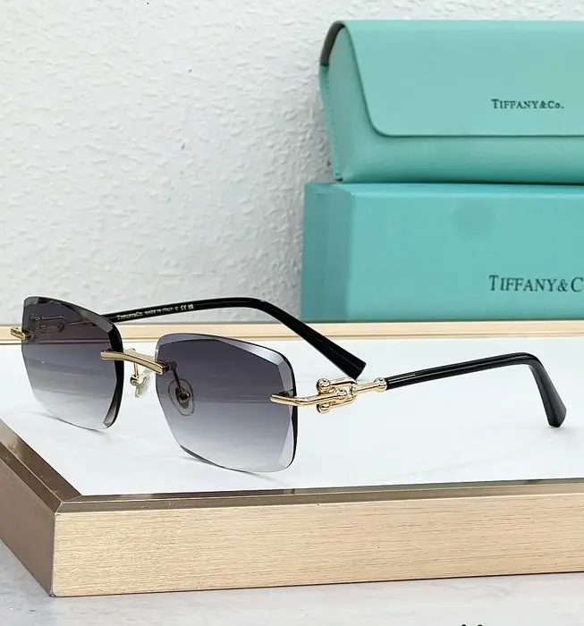 Tiffany & Co TF3114 Rimless Rectangle Sunglasses In Different Colors