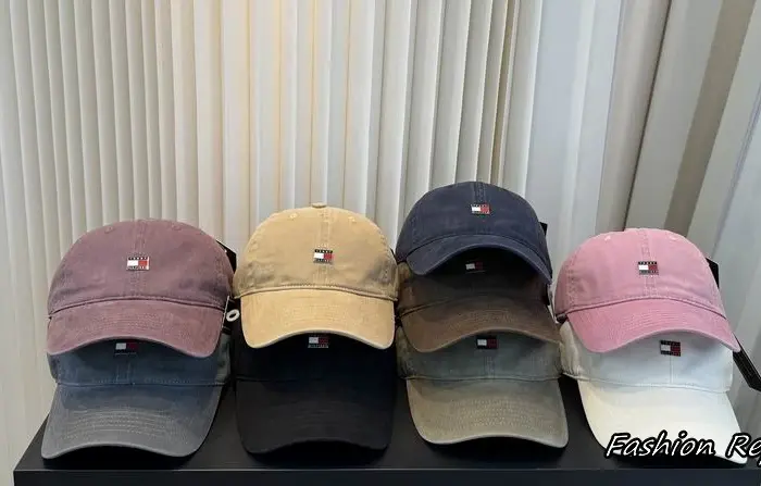 Tommy Hilfiger Heritage Boxed Flag Logo Adjuster Baseball Caps In Multiple Colors