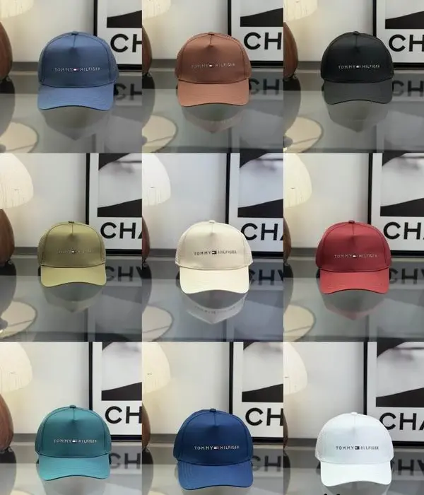 Tommy Hilfiger Linear Logo Mesh Trucker Baseball Caps In Different Colors