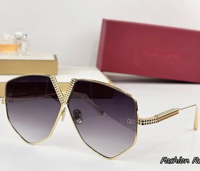 Valentino Garavani V Hexagon Titanium Sunglasses In Different Colors