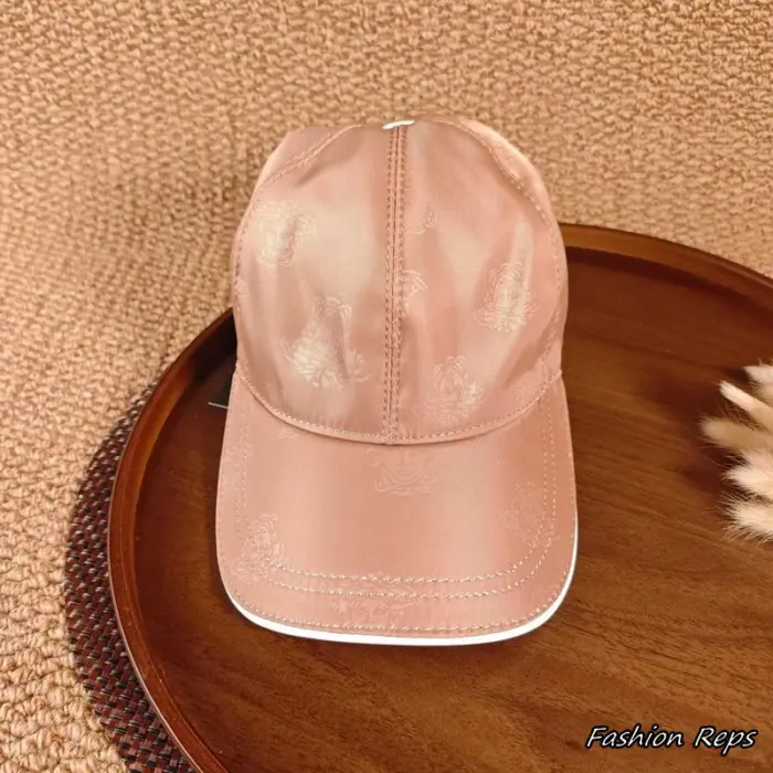 Versace All Over Tonal Medusa Nylon Piped Baseball Caps In 2 Colors