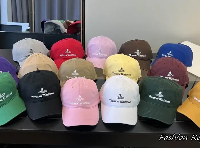 Vivienne Westwood Small Orb & Signature Text Logo Baseball Caps In Different Colors