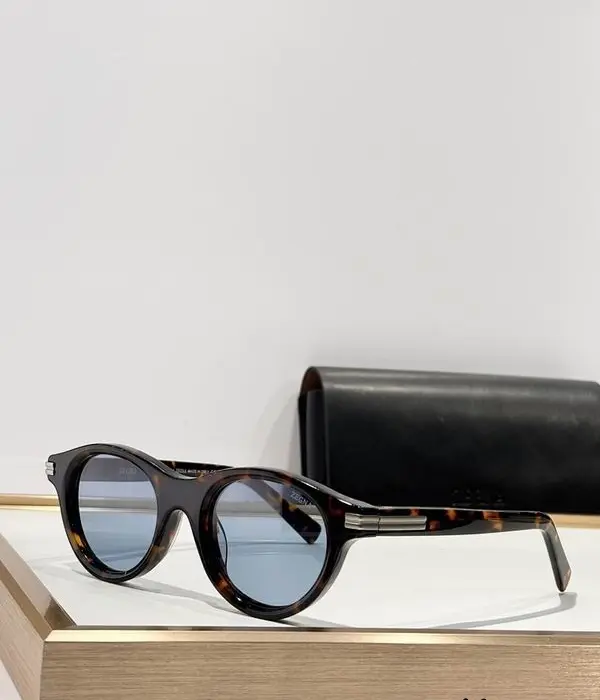 Zegna EZ0271 Round Acetate Sunglasses In Different Colors