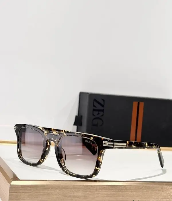 Zegna EZ0191 Square Acetate Sunglasses In Different Colors