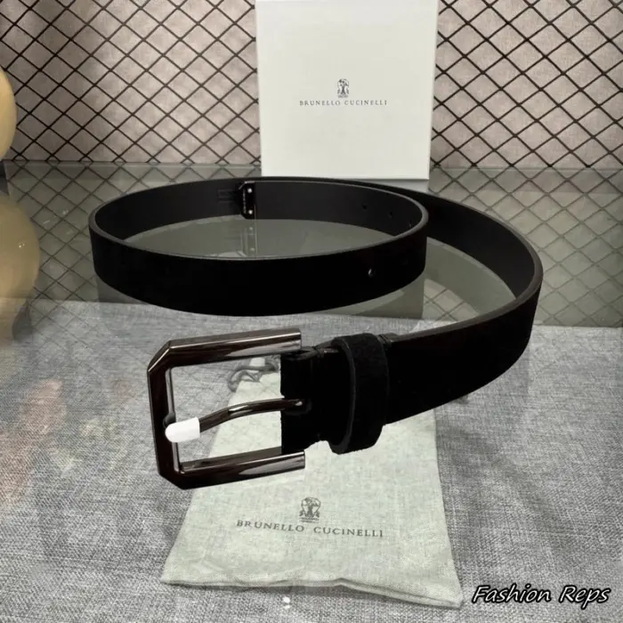 Brunello Cucinelli 30MM Metal Tip Suede Belt