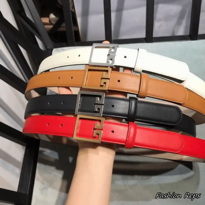 Givenchy 30MM 4G Buckle Smooth Leather Belts