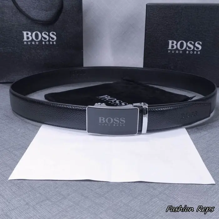 Hugo Boss 35MM Men's Automatic Ratchet Grained Leather Belt
