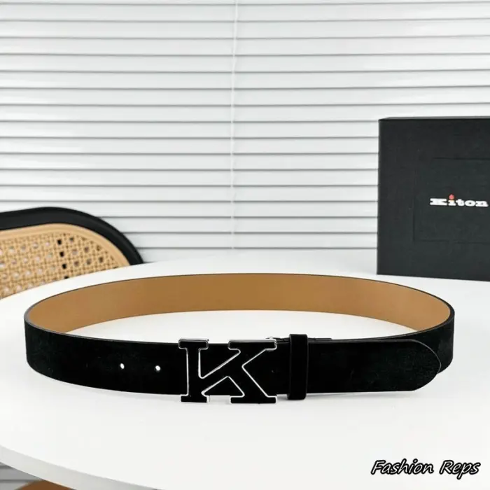 Kiton 35MM Suede K Monogram Belt In Different Colors