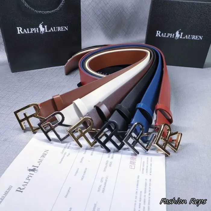 Ralph Lauren 38MM Ralph Lauren RL Monogram Leather Belts