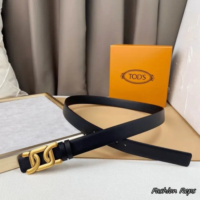 Tod’s 25MM Antique Chain Buckle Leather Belt In Different Colors