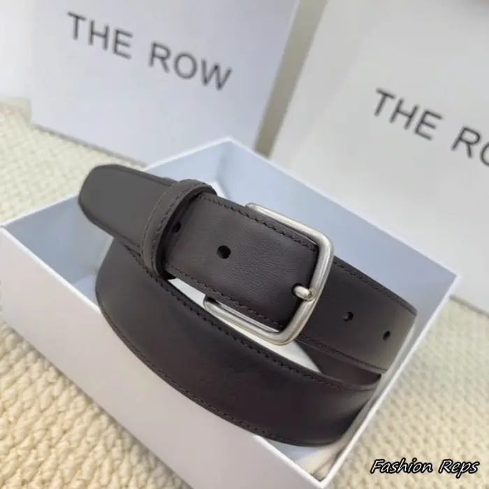 The Row 30MM Men's Espresso Leather Belt