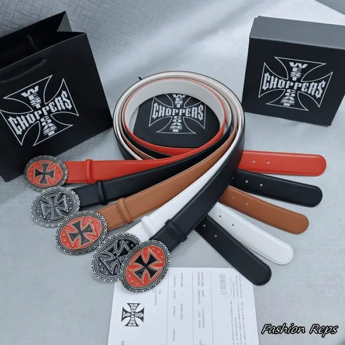 West Coast Choppers 38MM Biker Chain Border Cross Belts
