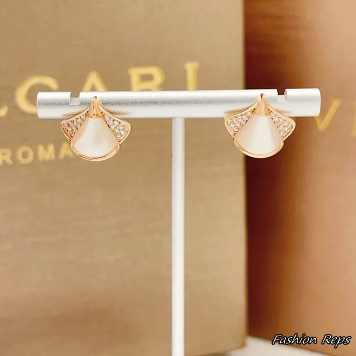 Bvlgari Divas Dream Fan Stud Earrings