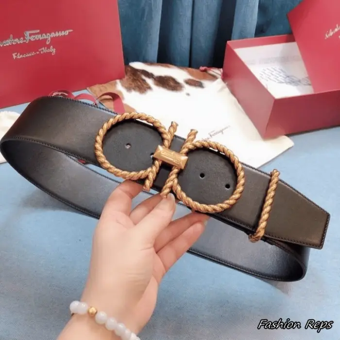 Ferragamo 60MM Wide Matte Leather Corset Waist Belt