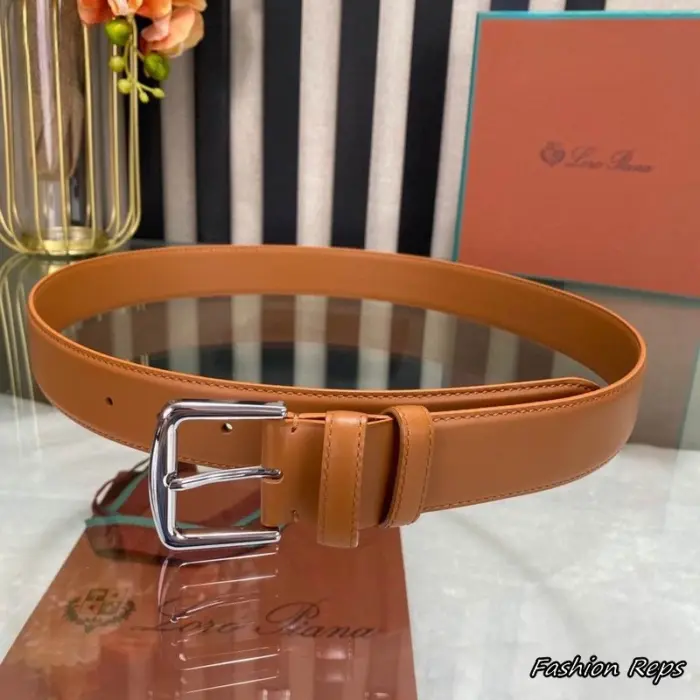 Loro Piana 35MM Men's Smooth Calfskin Leather Belt In Different Colors