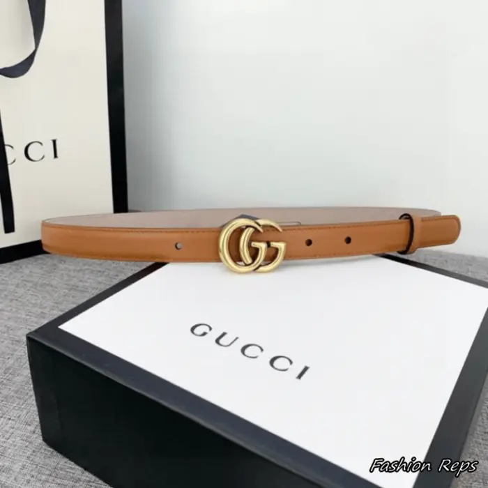 Gucci 20MM Thin GG Marmont Leather Belt