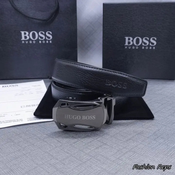 Hugo Boss 35MM Automatic Ratchet Textured Leather Belt