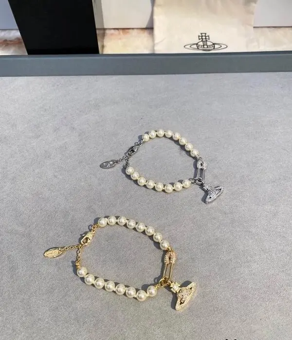 Vivienne Westwood Lucrece Pearl Bracelets In 2 Colors