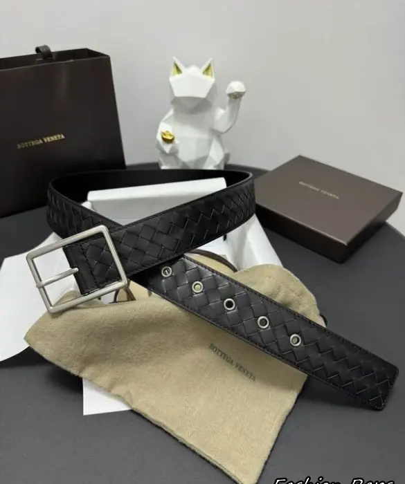 Bottega Veneta 38MM Rectangular Buckle Intrecciato Belt
