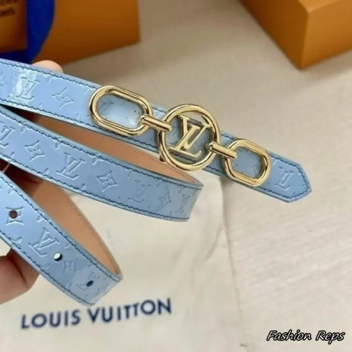 Louis Vuitton LV Circle Link Buckle Leather Belt In Different Buckle Colors