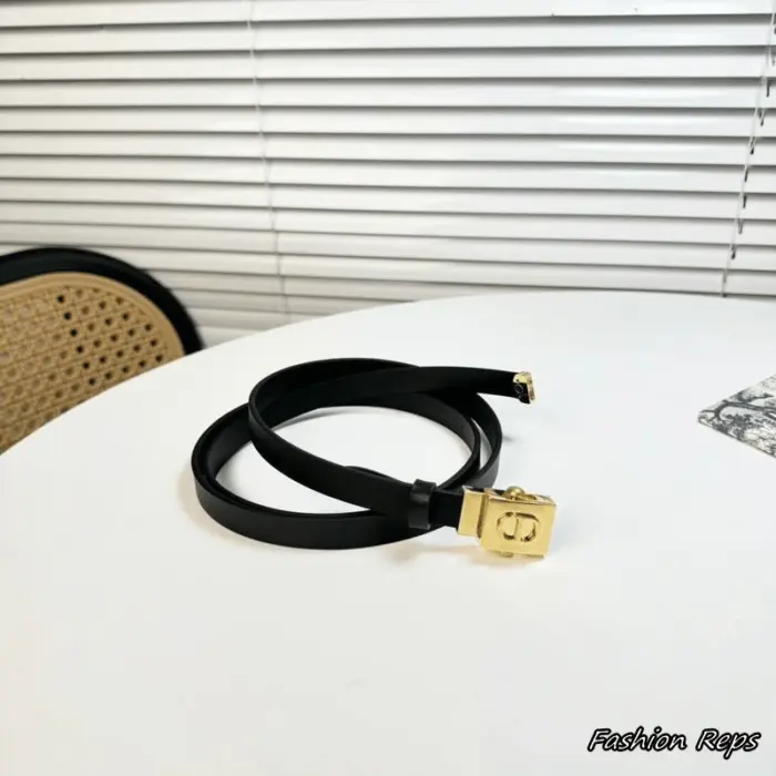 Christian Dior 17MM Leather CD Plaque Buckle Belt In Different Buckle Colors