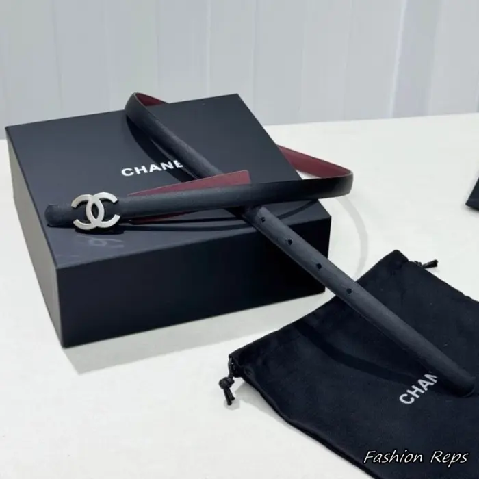 Chanel 15mm Reversible Calfskin Leather Matte Belts In Different Buckle Colors