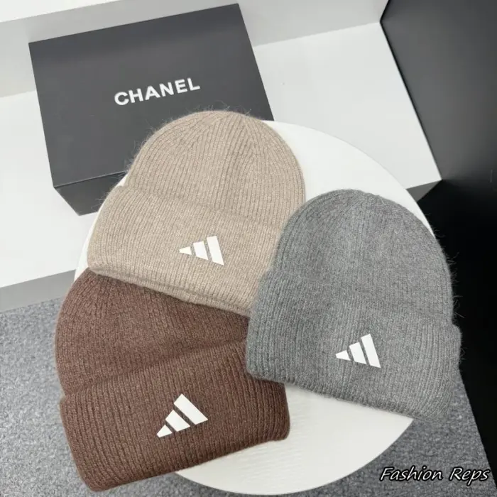 Adidas New Logo Cuff Beanies In Different Colors