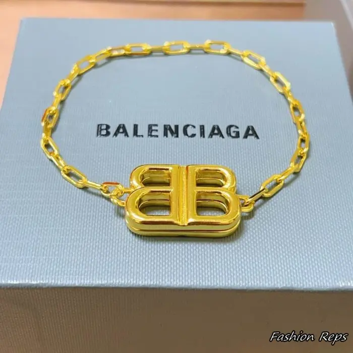 Balenciaga BB Logo Chain Bracelet