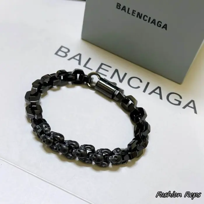 Balenciaga Skull Chain Link Bracelet