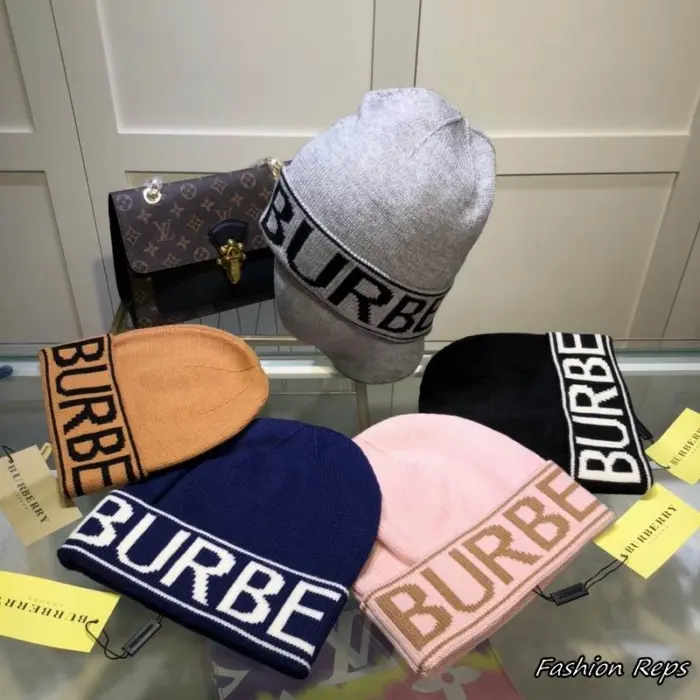 Burberry Logo Intarsia Wool Beanie In Different Colors