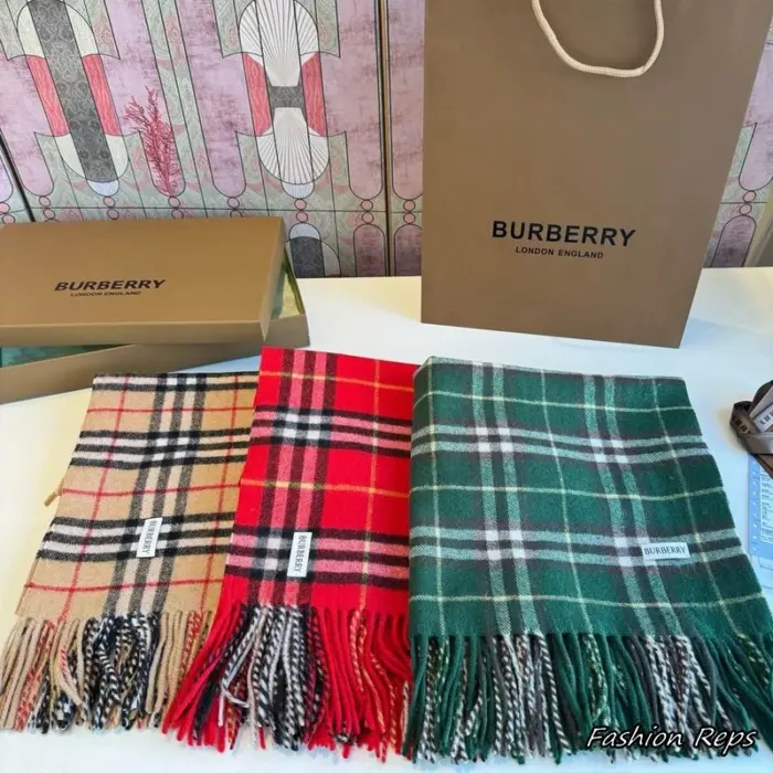 Burberry Check Cashmere Scarf In Different Colors