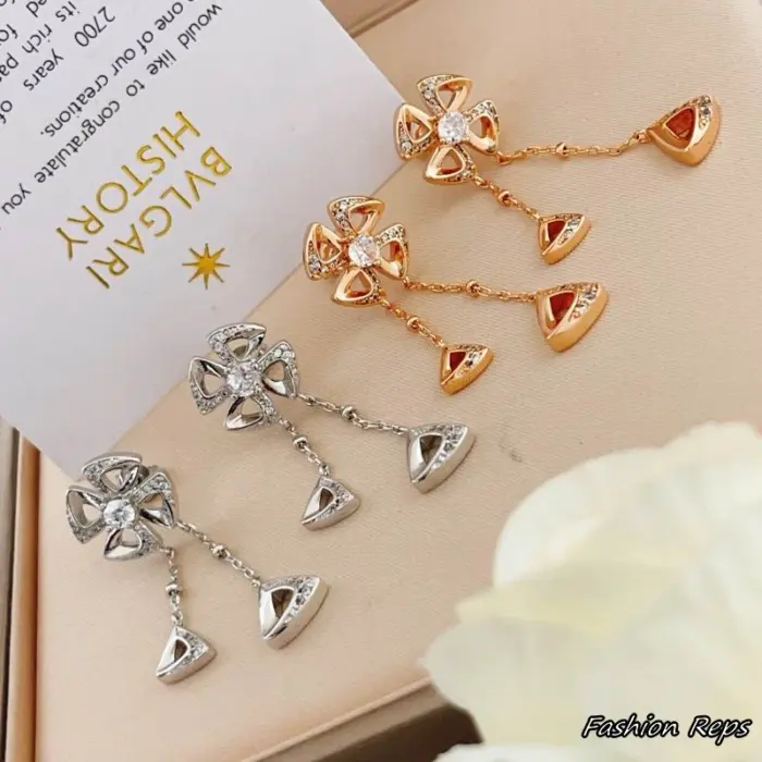 Flower Fringe Drop Earrings In 2 Colors