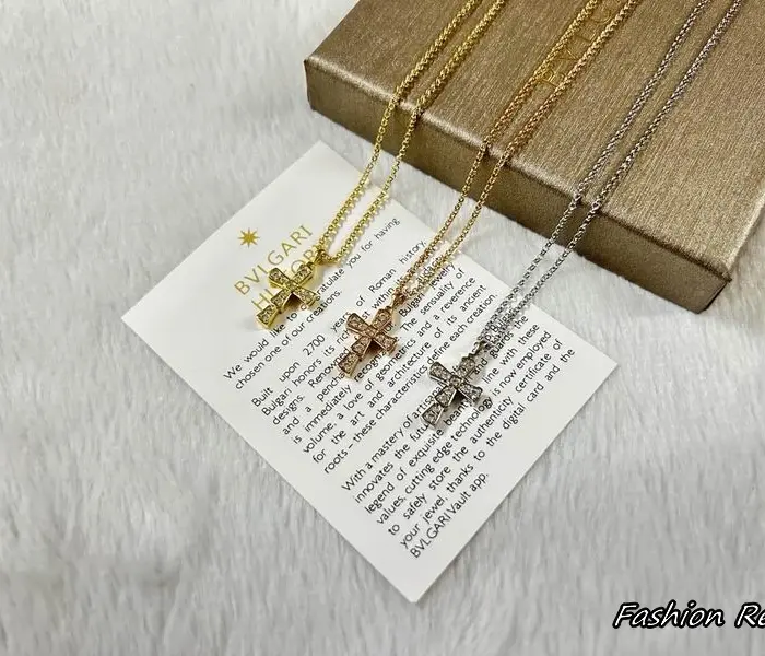 Bvlgari Croce Pendant Necklace In Different Colors