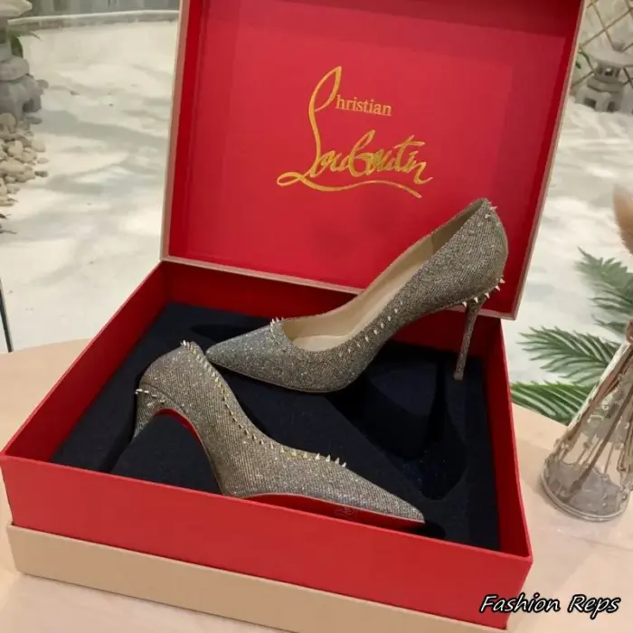 Christian Louboutin Anjalina Glitter Pumps Heels