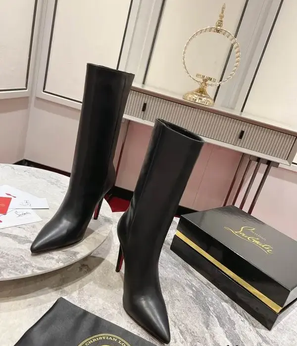Christian Louboutin Astrilarge Booty 100 Boots In 2 Colors