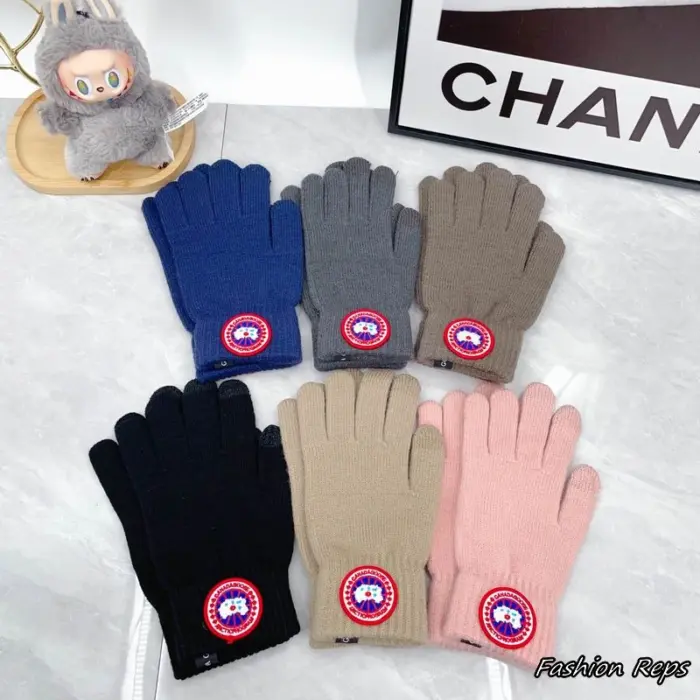 Canada Goose Merino Wool Rib Knit Gloves In Different Colors
