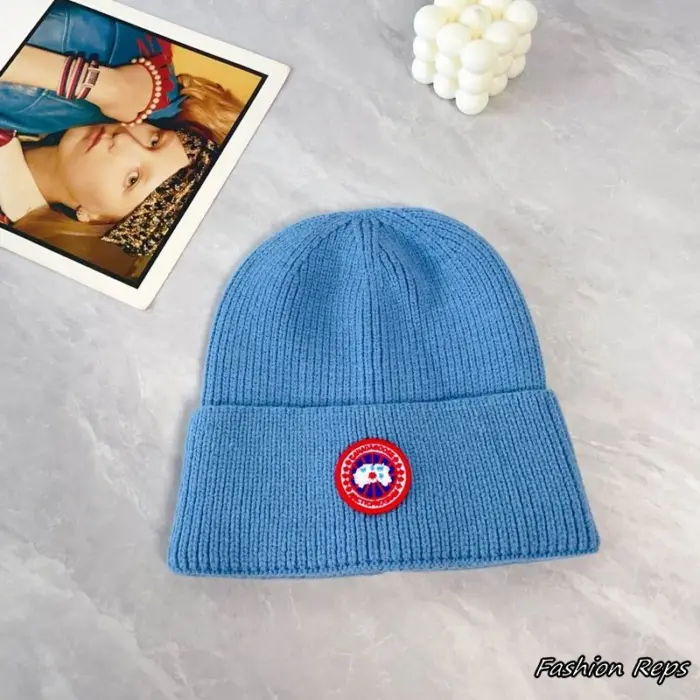 Canada Goose Heritage Logo Patch Beanies In Different Colors