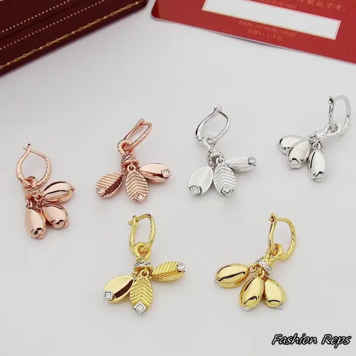 Cartier Grain De Cafe Drop Earrings In Different Colors