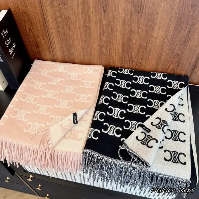 Celine Triomphe Scarfs In 2 Colors