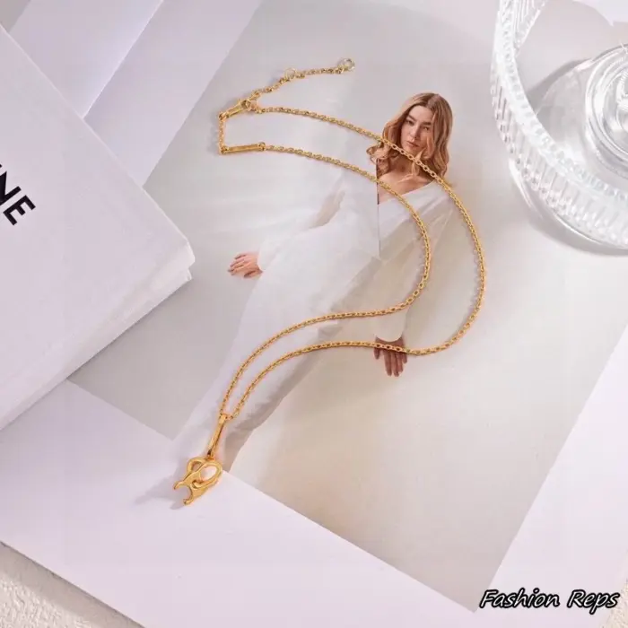 Celine Pearl Triomphe Swivel Necklace & Bracelet & Earrings Set