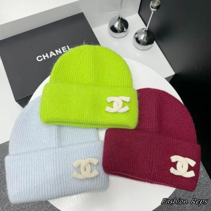 Chanel Cashmere Blend Turn Back Cuff Beanies In Multiple Colors