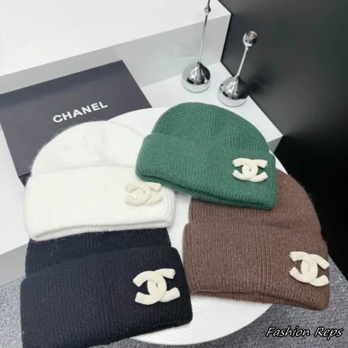 Chanel Cashmere Blend Turn Back Cuff Beanie In Multiple Colors