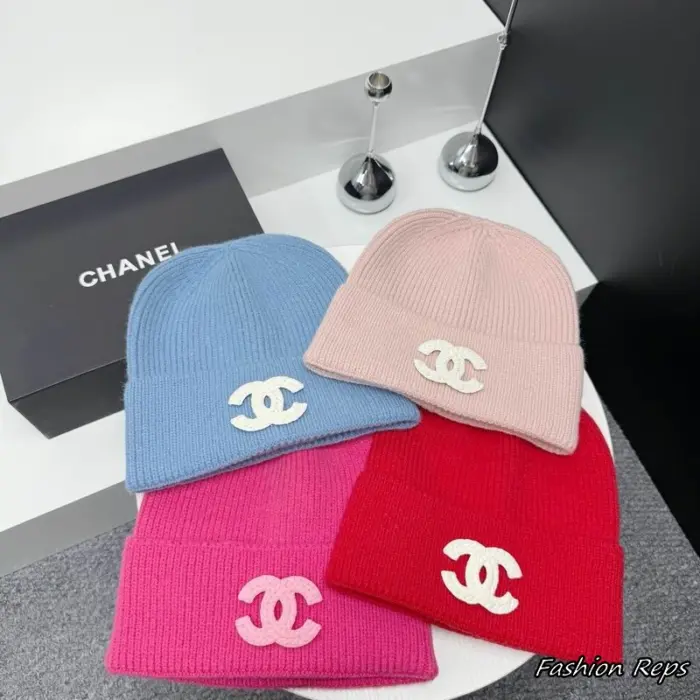 Chanel Cashmere Blend Turn Back Cuff Beanie In Different Colors