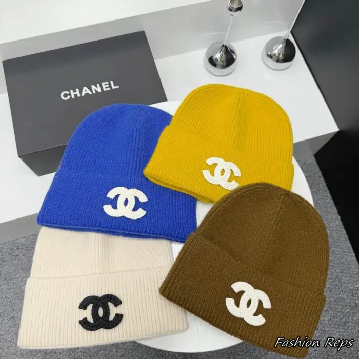 Chanel Fine Knit Turn Back Cuff Beanie In Different Colors