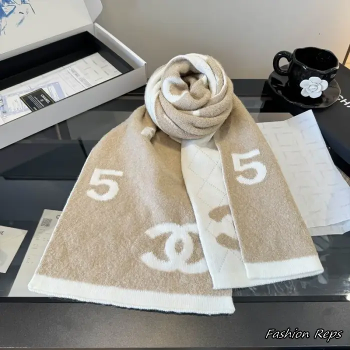 Chanel Interlocking CC Logo Scarf