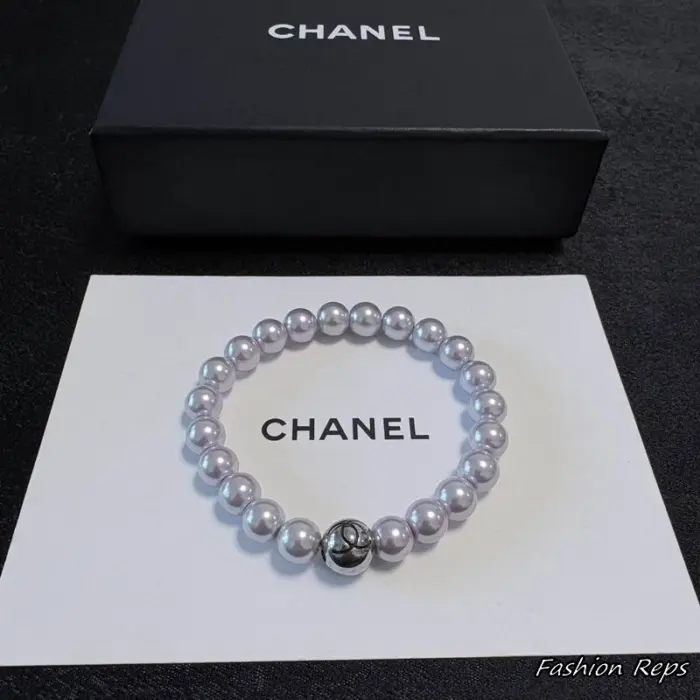 Chanel Faux Pearl Bead Bracelet